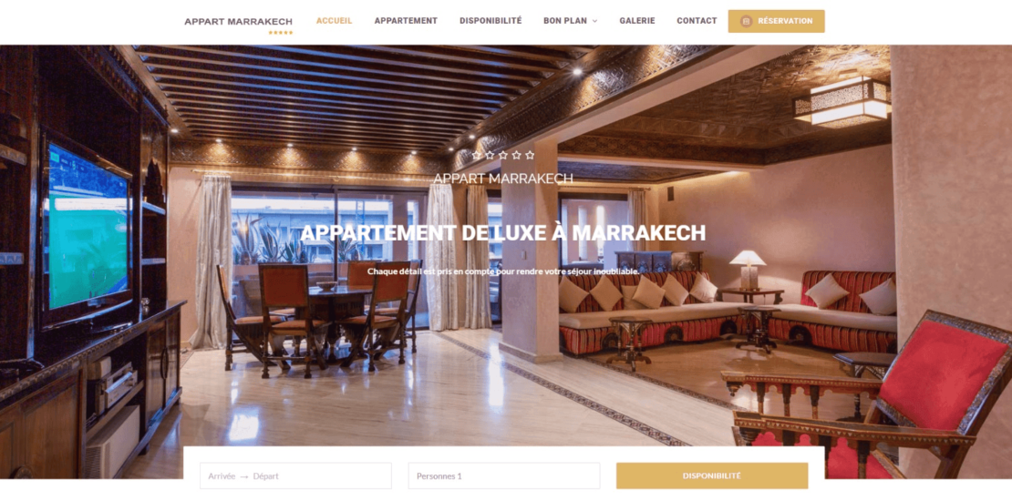 Agence de marketing digital Appart Marrakech