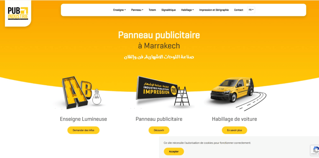 Agence de marketing digital maroc PUB Industrie