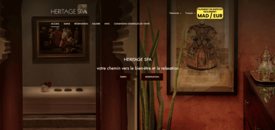 Agence de marketing-digital au maroc nos realisation Heritage SPA